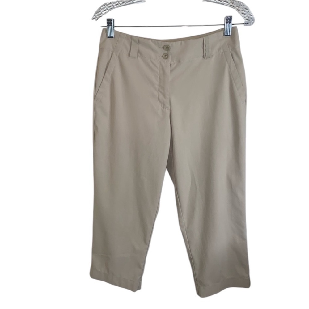 WOMEN’S NIKE CREAM ANKLE LENGTH GOLF PANTS SIZE 2